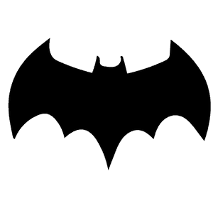 Iconic Batman Symbol PNG image with transparent background
