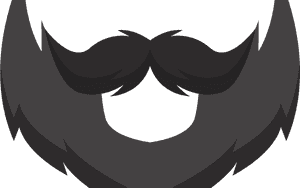 Man With Beard And Baseball Hat Vector Library Library - Clip Art Beard PNG