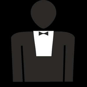 Iconic Black Tie Event Vector PNG image with transparent background