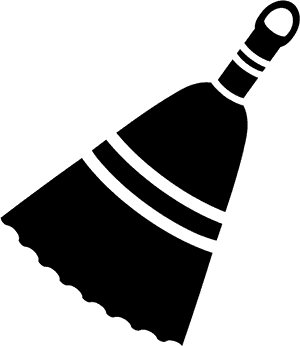 Use A Broom To Clean The Driveway Or Sidewalk - Broom Icon Black, HD Png Download PNG image with transparent background