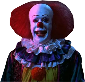 Iconic Clown Character Portrait PNG Image