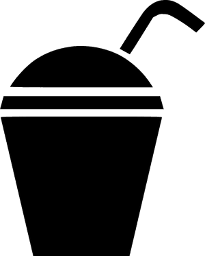 Iconic Coffee Cup Silhouette PNG with transparent background
