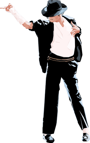 Iconic Dance Move Illustration PNG image with transparent background