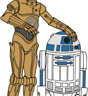 Disney Star Wars Jpg Banner Library Library - C3po And R2d2 Clipart, HD Png Download PNG