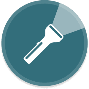 Flashlight Icon Circle , Png Download - Flashlight Button Png, Transparent Png PNG image with transparent background