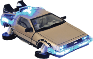 Iconic Futuristic Car Toy PNG image with transparent background