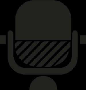 Iconic Microphone Graphic PNG image with transparent background