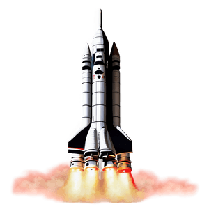 Iconic NASA Rocket PNG 06112024 PNG image with transparent background