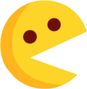 Iconic Pacman Character PNG Image