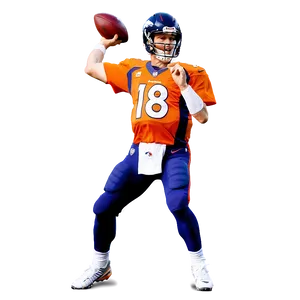 Iconic Peyton Manning Throw Png Utf PNG Image