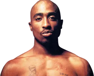 Iconic Rapper Portrait PNG Image