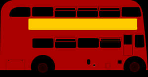 Iconic Red London Bus PNG with transparent background