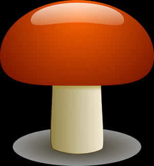 Iconic Red Mushroom Graphic PNG with transparent background