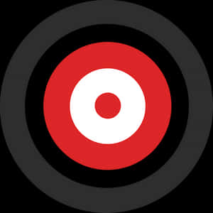 Iconic Redand White Bullseye Design PNG image with transparent background