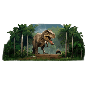 Iconic Scenes Jurassic Park PNG 06112024 PNG image with transparent background