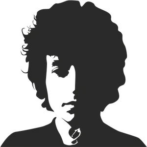 Iconic Silhouette Portrait PNG Image