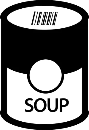 Iconic Soup Can Graphic PNG Image