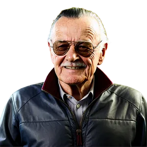 Iconic Stan Lee Portrait Png Oke PNG Image