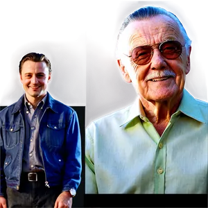 Iconic Stan Lee Portrait Png Pnq26 PNG Image