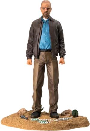 Iconic T V Show Character Statue PNG Image