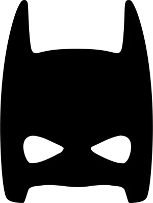 Iconic Vigilante Mask Silhouette PNG Image