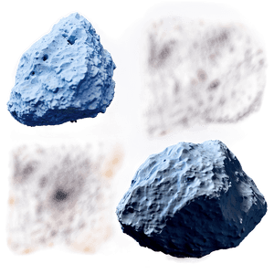 Icy Asteroid PNG kei PNG with transparent background