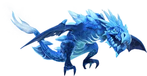 Icy_ Blue_ Dragon_ Artwork.jpg PNG Image