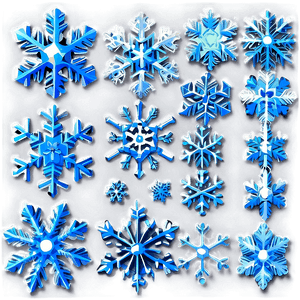 Icy Blue Snowflakes PNG 05212024 PNG image with transparent background
