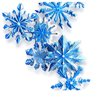 Icy Blue Snowflakes PNG jdt PNG image with transparent background