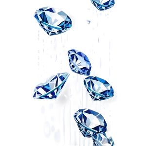 Icy Diamonds Falling Png 81 PNG Image