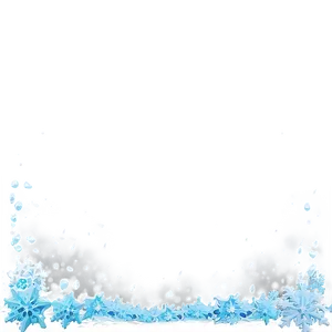 Icy Snow Border Png Qlf PNG Image