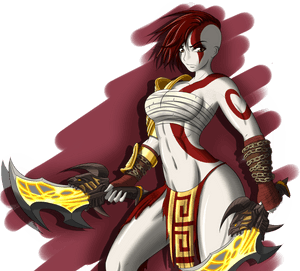 I'd Play A Goddess Of War Game - God Of War Kratos Girl, HD Png Download PNG image with transparent background