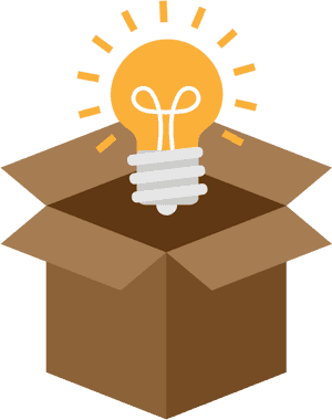 Think Outside The Box Idea Flat Icon Vector - Think Outside The Box, HD Png Download PNG image with transparent background