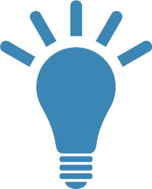 Idea Light Bulb Icon PNG Image