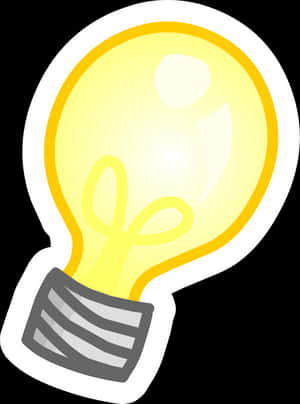Idea Lightbulb Graphic PNG image with transparent background