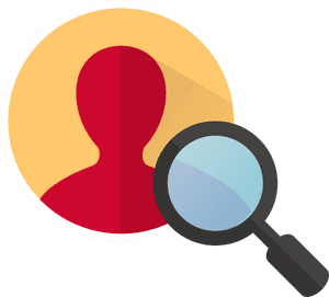 Identity Search Concept PNG image with transparent background