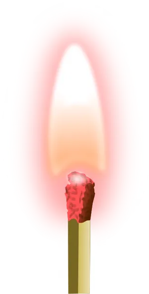 Ignited Matchstick Flame PNG Image