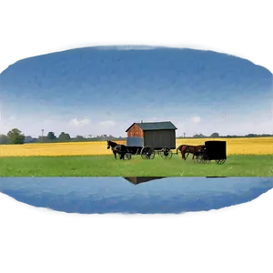 Illinois Amish Country Scene Png Pgq65 PNG Image