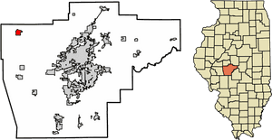 Illinois County Comparison Map PNG image with transparent background