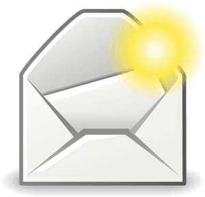Illuminated Email Icon PNG