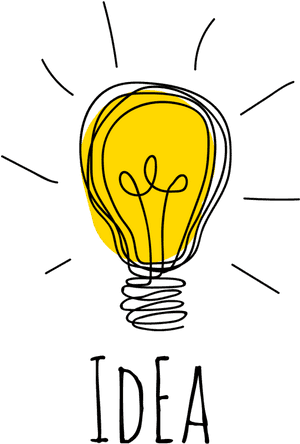 Illuminated_ Idea_ Concept PNG with transparent background