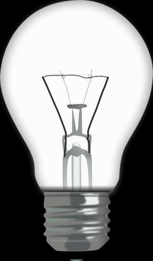 Illuminated Incandescent Bulb PNG image with transparent background