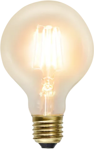 Illuminated Light Bulb PNG Image