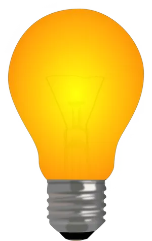 Illuminated Lightbulb Glowingin Darkness PNG Image