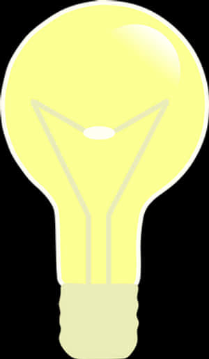 Illuminated Lightbulb Graphic PNG image with transparent background