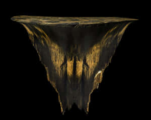 Illuminated Rock Formation Abstract PNG image with transparent background