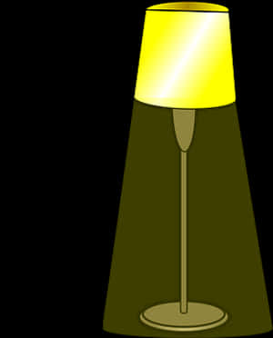 Illuminated Table Lamp PNG image with transparent background