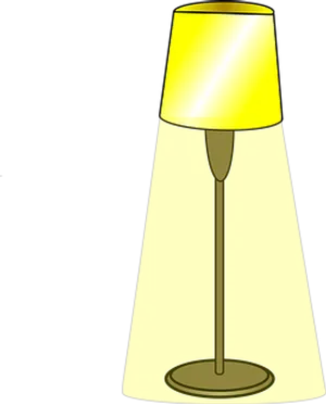 Illuminated Table Lamp PNG Image