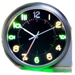 Illuminated Wall Clock Png 06262024 PNG Image