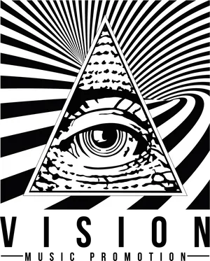 Illuminati Eye Music Promotion Poster PNG Image